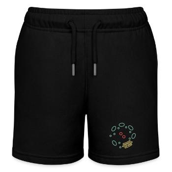Cell Organelle Biology - Kids Organic Sweat Shorts by Stanley/Stella - black - Front