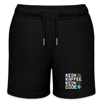 Kein Kaffee Kein Code Programmierer Informatiker - Kinder Organic Joggingshorts Mini Bolter von Stanley/Stella - Schwarz - Vorne