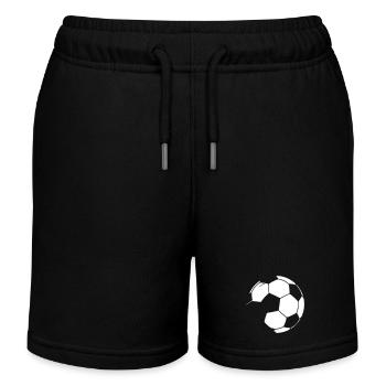 Football Used Look Grunge - Kids Organic Sweat Shorts by Stanley/Stella - black - Front