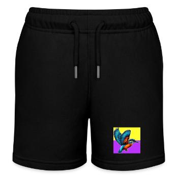 martin-pêcheur - Short de jogging enfant bio Stanley/Stella - noir - Devant