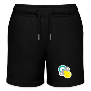 schnuller - Kinder Organic Joggingshorts Mini Bolter von Stanley/Stella - Schwarz - Vorne