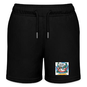 Chinchillin Hamac Tropical Chill - Short de jogging enfant bio Stanley/Stella - noir - Devant