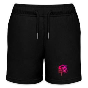 Idée cadeau pour un vélo de route avec vélo de route - Short de jogging enfant bio Stanley/Stella - noir - Devant
