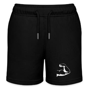 Silhouette puissante des biceps - Short de jogging enfant bio Stanley/Stella - noir - Devant