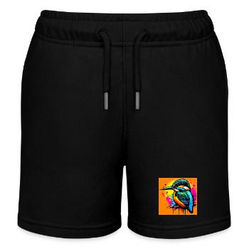 kingfisher - Kids Organic Sweat Shorts by Stanley/Stella - black - Front
