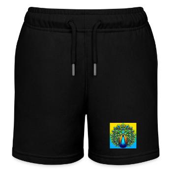 paon - Short de jogging enfant bio Stanley/Stella - noir - Devant