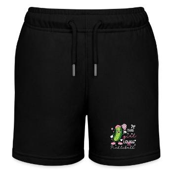 Coquette Pickleball Girl Mignonne Cornichon - Short de jogging enfant bio Stanley/Stella - noir - Devant