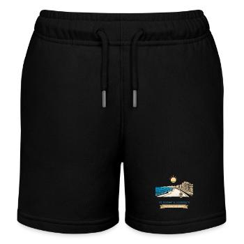 Canet en Roussillon - Promenade Méditerranéenne - Short de jogging enfant bio Stanley/Stella - noir - Devant