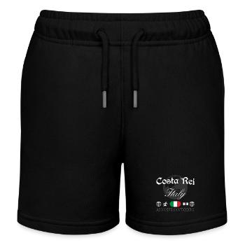 Costa Rei Italien Streetwear Reise Souvenir - Kinder Organic Joggingshorts Mini Bolter von Stanley/Stella - Schwarz - Vorne