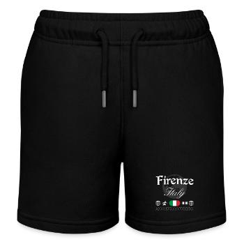 Florenz Italien Streetwear Reise Souvenir - Kinder Organic Joggingshorts Mini Bolter von Stanley/Stella - Schwarz - Vorne