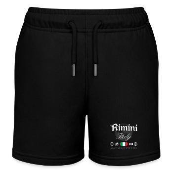 Rimini Italien Streetwear Reise Souvenir - Kinder Organic Joggingshorts Mini Bolter von Stanley/Stella - Schwarz - Vorne