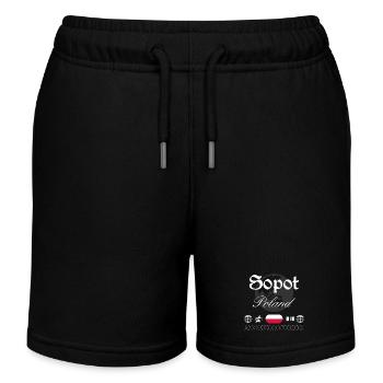 Sopot Polen Streetwear Reise Souvenir - Kinder Organic Joggingshorts Mini Bolter von Stanley/Stella - Schwarz - Vorne