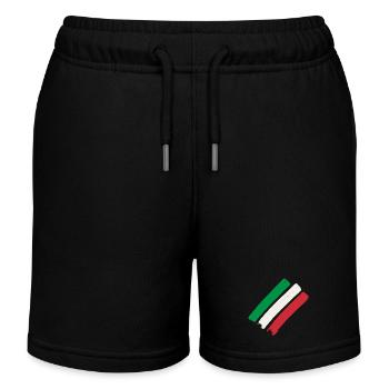 Italy Stripes - Kids Organic Sweat Shorts by Stanley/Stella - black - Front