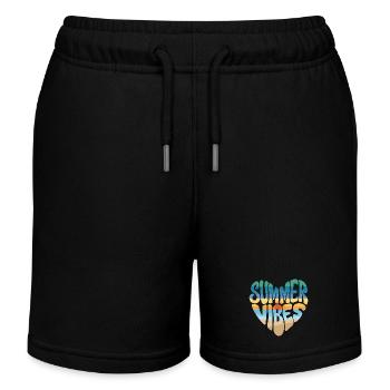 Sommerliche Vibes - Kinder Organic Joggingshorts Mini Bolter von Stanley/Stella - Schwarz - Vorne