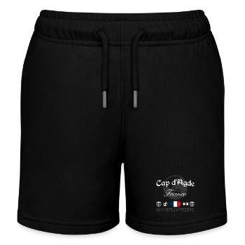 Cap d’Agde Frankreich Streetwear Reise Souvenir - Kinder Organic Joggingshorts Mini Bolter von Stanley/Stella - Schwarz - Vorne