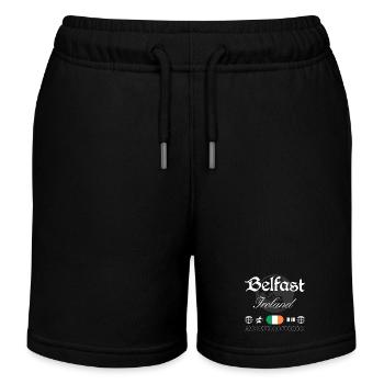 Souvenir de voyage streetwear de Belfast Ireland - Short de jogging enfant bio Stanley/Stella - noir - Devant
