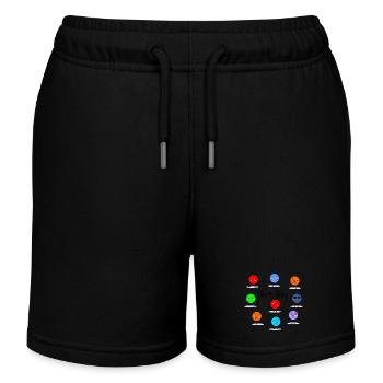Celebrate Dot Day - Be Kind, Be Brave, Be You!  - Kids Organic Sweat Shorts by Stanley/Stella - black - Front