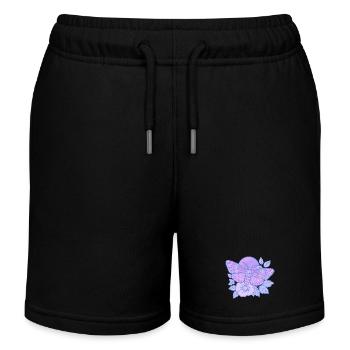 Mystic Skull Moth Pastellpastell - Kinder Organic Joggingshorts Mini Bolter von Stanley/Stella - Schwarz - Vorne