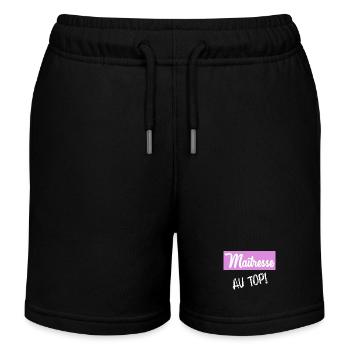 THANK YOU. MISTRESS - Kids Organic Sweat Shorts by Stanley/Stella - black - Front