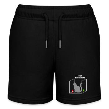 Quantum Physics Science Student Physicist Gift - Kids Organic Sweat Shorts by Stanley/Stella - black - Front