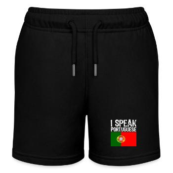Ich spreche PORTUGIESISCH lustiges Geschenk für Brasilien - Kinder Organic Joggingshorts Mini Bolter von Stanley/Stella - Schwarz - Vorne
