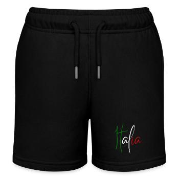 Italian flag, Italian pride - Kids Organic Sweat Shorts by Stanley/Stella - black - Front