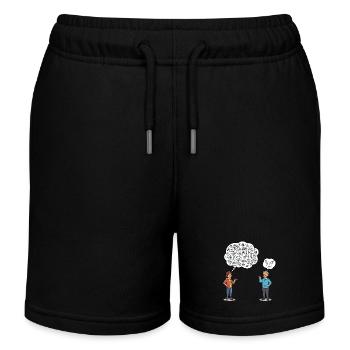Langue des signes : malentendus inclus ! - Short de jogging enfant bio Stanley/Stella - noir - Devant