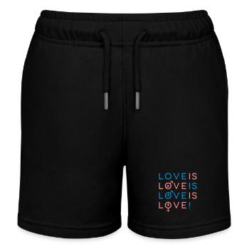 Gay Love Matters - Kinder Organic Joggingshorts Mini Bolter von Stanley/Stella - Schwarz - Vorne