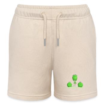 Start - Abheben - lustig - Kinder Organic Joggingshorts Mini Bolter von Stanley/Stella - Natur - Vorne