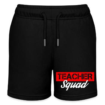 teacher squad - Kinder Organic Joggingshorts Mini Bolter von Stanley/Stella - Schwarz - Vorne