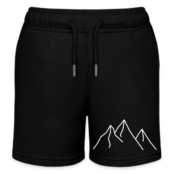 Montagnes - Short de jogging enfant bio Stanley/Stella - noir - Devant