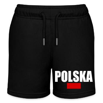 Pologne - Short de jogging enfant bio Stanley/Stella - noir - Devant