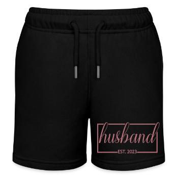 Ehemann Est. 2023 Verlobungsgeschenk des Bräutigams - Kinder Organic Joggingshorts Mini Bolter von Stanley/Stella - Schwarz - Vorne