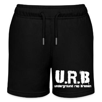 U.R.B - rap underground brême - Short de jogging enfant bio Stanley/Stella - noir - Devant