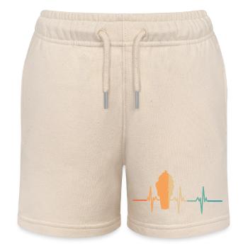 Heartbeat Eiswaffel - Kinder Organic Joggingshorts Mini Bolter von Stanley/Stella - Natur - Vorne