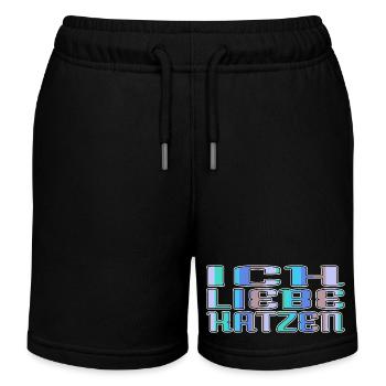 lustig humor statement geschenk raubkatze - Kinder Organic Joggingshorts Mini Bolter von Stanley/Stella - Schwarz - Vorne