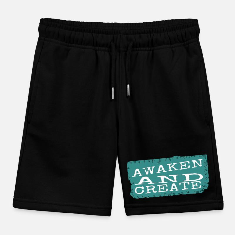 personal enlightenment achieving enlightenment Kids Organic Sweat Shorts by Stanley/Stella