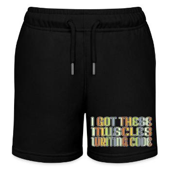 langage de programmation anniversaire cadeau ordinateur - Short de jogging enfant bio Stanley/Stella - noir - Devant