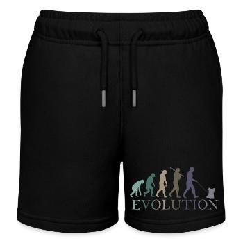 EVOLUTION yorkshire terrier - Kids Organic Sweat Shorts by Stanley/Stella - black - Front