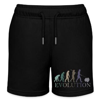 EVOLUTION POMERANIAN - Kids Organic Sweat Shorts by Stanley/Stella - black - Front