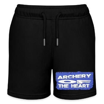 gift archery practice love community - Kinder Organic Joggingshorts Mini Bolter von Stanley/Stella - Schwarz - Vorne