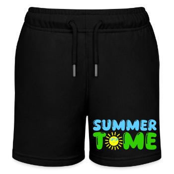 Heure d'été - Short de jogging enfant bio Stanley/Stella - noir - Devant
