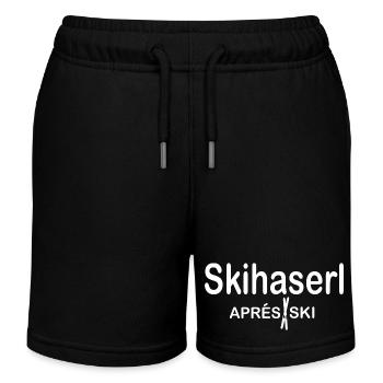 Ski Motif de ski pour les skieurs Skieurs - Short de jogging enfant bio Stanley/Stella - noir - Devant