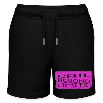 Jokes Humor Thrilling Experiences Bday - Kids Organic Sweat Shorts by Stanley/Stella - black - Front
