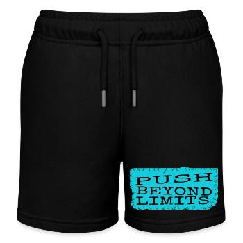humor sayings lifestyle endurance - Kinder Organic Joggingshorts Mini Bolter von Stanley/Stella - Schwarz - Vorne