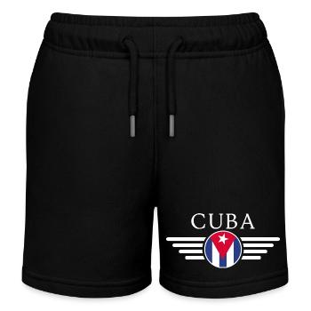 J’aime Cuba, T-shirt design de style élégance - Short de jogging enfant bio Stanley/Stella - noir - Devant