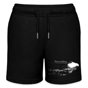 Görlitz | Berzdorfer See "Berzi" Urlaub See - Kinder Organic Joggingshorts Mini Bolter von Stanley/Stella - Schwarz - Vorne
