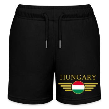 Ich liebe Ungarn, Eleganz Stil Design T-Shirt - Kinder Organic Joggingshorts Mini Bolter von Stanley/Stella - Schwarz - Vorne