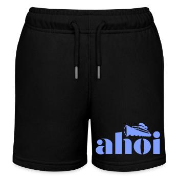 ahoy - Kids Organic Sweat Shorts by Stanley/Stella - black - Front
