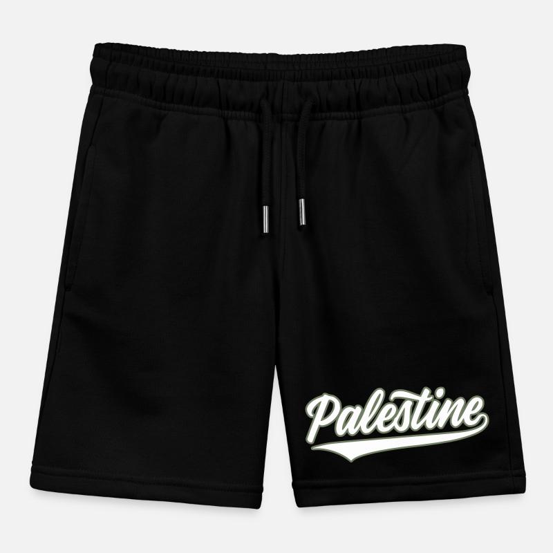 Palestine Baseball-style olivegreen-white Kinder Organic Joggingshorts Mini Bolter von Stanley/Stella